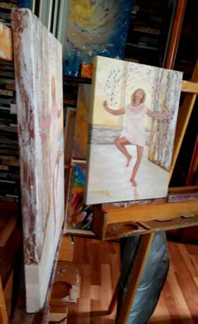 Танцуй со мной 2 Canvas on the subframe Acrylic Impressionism минск 2022 - photo 2