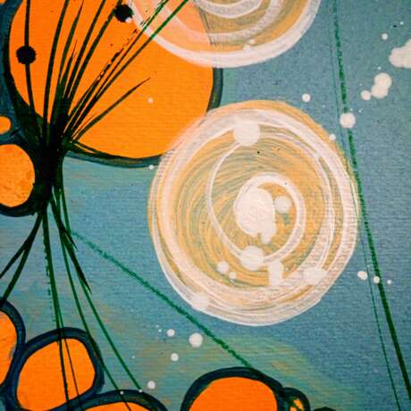 ДОН КИХОТ И САНЧА ПАНСА Aquarellpapier Acrylfarbe Abstrakte Kunst фантазийная композиция Russland 2021 - Foto 2