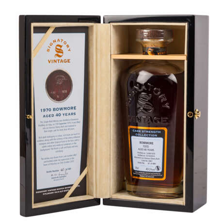 BOWMORE Single Malt Scotch Whisky 'Cask Strenght Collection', 1970, SIGNATORY VINTAGE, 40 years - Foto 4
