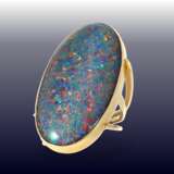 Ring: sehr schöner, auffälliger vintage Opalring mit außergewöhnlich großem Opal, Goldschmiedearbeit - фото 1