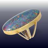Ring: sehr schöner, auffälliger vintage Opalring mit außergewöhnlich großem Opal, Goldschmiedearbeit - Foto 2