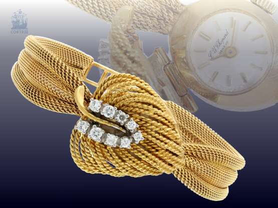 Armbanduhr: sehr dekorative und hochwertige Cocktail-Damenuhr von Chopard mit Brillantbesatz, ca.1950/60er Jahre - фото 1