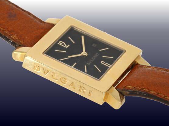 Armbanduhr: hochwertige Herrenuhr/Damenuhr von Bvlgari, "Bvlgari SQ29GL Quadrato" in 18K Gold - photo 2