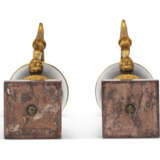 A PAIR OF RESTAURATION ORMOLU AND PAINTED BRONZE EWERS - photo 6