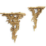 A PAIR OF GEORGE III STYLE GILTWOOD WALL BRACKETS - Foto 5