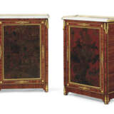 A PAIR OF LOUIS XVI ORMOLU-MOUNTED RED AND POLYCRHOME-JAPANNED AND CHINESE LACQUER, BOIS SATINE AND AMARANTH MEUBLES D'APPUI - photo 1