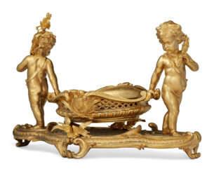 A LARGE NAPOLEON III ORMOLU FIGURAL CENTERPIECE