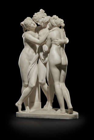 A MARBLE GROUP OF THE THREE GRACES - Foto 7
