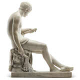 A CONTINENTAL CARVED MARBLE FIGURE OF HERCULES - фото 5