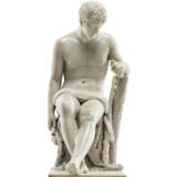 A CONTINENTAL CARVED MARBLE FIGURE OF HERCULES - Foto 7