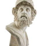 A MARBLE BUST OF AJAX, ON PEDESTAL - photo 18