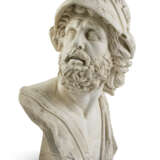 A MARBLE BUST OF AJAX, ON PEDESTAL - фото 20