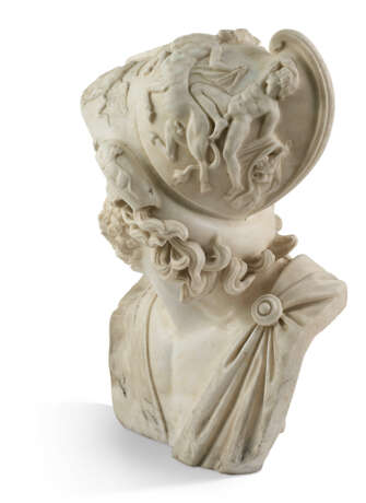 A MARBLE BUST OF AJAX, ON PEDESTAL - фото 31