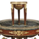 A LARGE FRENCH ORMOLU-MOUNTED MAHOGANY DOUBLE-TIER JARDINIERE - фото 3