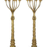 A PAIR OF RENAISSANCE STYLE GILT-METAL SEVEN-LIGHT TORCHERES - photo 2