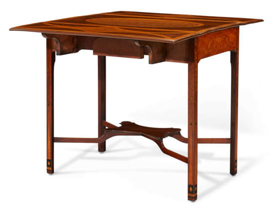 A PAIR OF GEORGE III SYCAMORE, BURR ELM, GONCALO ALVES AND MAHOGANY PEMBROKE TABLES - photo 5