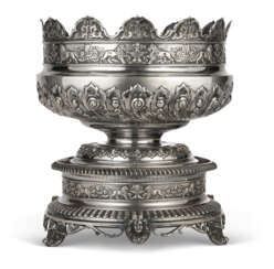 A VICTORIAN SILVER MONTEITH ON STAND