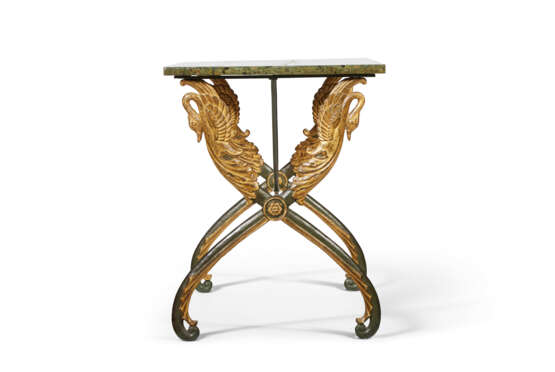 A PAIR OF PARCEL-GILT CAST IRON OCCASIONAL TABLES - photo 3