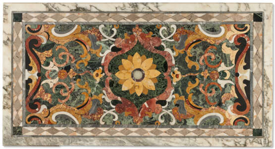 A PIETRE DURE AND SPECIMEN MARBLE LOW TABLE - photo 2