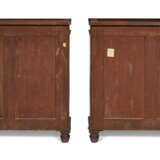 A PAIR OF LATE REGENCY BRASS-INLAID AND GILT-BRASS-MOUNTED MAHOGANY SIDE CABINETS - фото 4