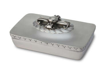 A DANISH SILVER TABLE BOX, NO. 166A