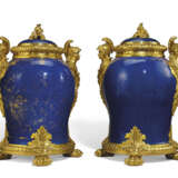 A PAIR OF ORMOLU-MOUNTED GILT-DECORATED CHINESE PORCELAIN VASES - photo 1