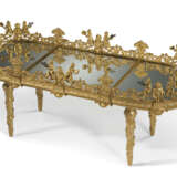 A LARGE FRENCH TROUBADOUR STYLE ORMOLU AND MIRRORED THREE-PIECE SURTOUT DE TABLE - photo 2