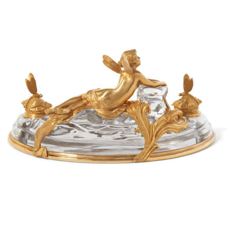 A FRENCH ORMOLU-MOUNTED CRYSTAL ENCRIER - фото 4