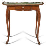 A GERMAN OAK AND BEADWORK OCCASIONAL TABLE - photo 2