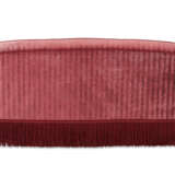 A RED VELVET UPHOLSTERED SOFA - фото 4