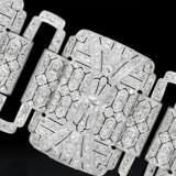 Armband: einzigartiges , äußerst hochwertiges und prunkvolles Armband aus Platin, Handarbeit, ca. 60ct Diamanten, vermutlich aus der Zeit des Art déco, aktuelles Wertgutachten - Foto 1