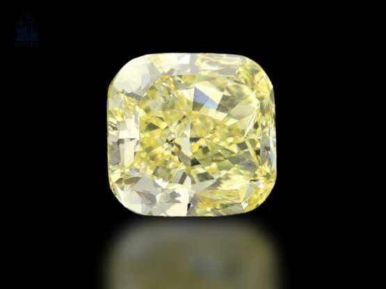 DiamanTiefe: sehr wertvoller Fancy Diamant hervorragender Qualität, GIA-Report, 8,18ct Natural Fancy Yellow/VVS1 - photo 1