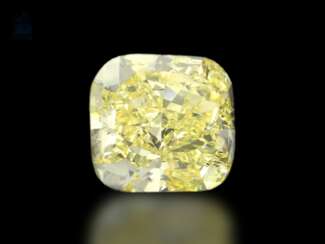 DiamanTiefe: sehr wertvoller Fancy Diamant sehr guter Qualität, GIA-Report, 8,16ct Natural Fancy Yellow/VS2