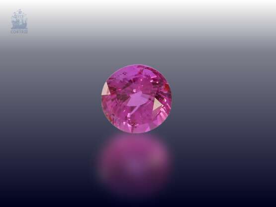 Saphir: seltener, pinkfarbener Saphir von 0,94ct, Ceylon - Foto 1
