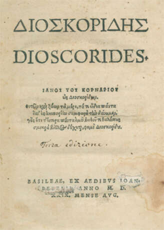 Dioscorides, P. - Foto 1