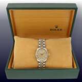 Armbanduhr: luxuriöse vintage Damenuhr von Rolex, Lady-Datejust mit Diamant-Zifferblatt, Stahl/Gold, Originalbox - Foto 2