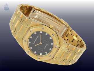 Armbanduhr: luxuriöse Damenuhr, Audemars Piguet, Geneve, "Royal Oak - Lady Diamond", No. 2909, 1990er Jahre