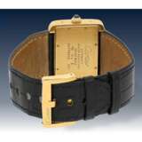 Armbanduhr: hochwertige, große automatische Herrenuhr, Cartier Tank Divan "Exra Large", Ref:2603, 18K Gold, ca.2005 - Foto 2