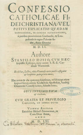 Hosius, S. - Foto 1