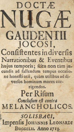 Jocosus, Gaudentius (Pseud.). - Foto 1