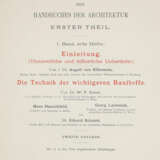 Handbuch der Architektur. - Foto 1