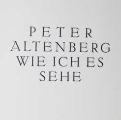 Altenberg, P. (d.i. R.Engländer).