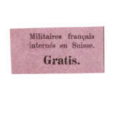 Schweiz – 1871, Portomarke für interniertes französisches Militär, - Foto 1