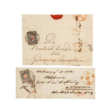 Polen – 1860, Briefteil + Briefhülle, - photo 1