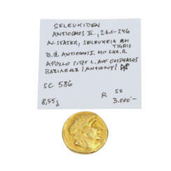 Seleukiden/GOLD - Goldstater 261-246 v. Chr/Seleukia am Tigris, Antiochos I., 