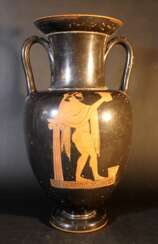 A large Greek anphora vase in Attic manner