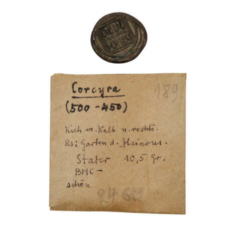 Griechenland / Krokyra (Corcyra), Korfu - Stater, ca. 433-36 v. Chr., - фото 1