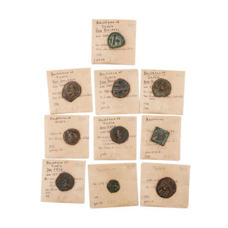 Griechen / Baktrien, Indien - Konvolut von 10 Münzen, - Foto 1