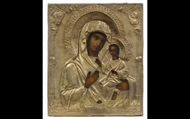 Icône représentant la Vierge de Smolensk.…