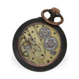 Taschenuhr: große digitale Taschenuhr nach Pallweber mit springender Stunde und springender Minute, ca.1890 - Foto 2